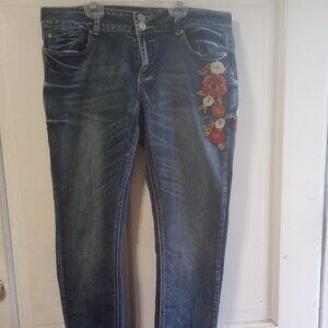 Indigo Rein design stitched Jeans